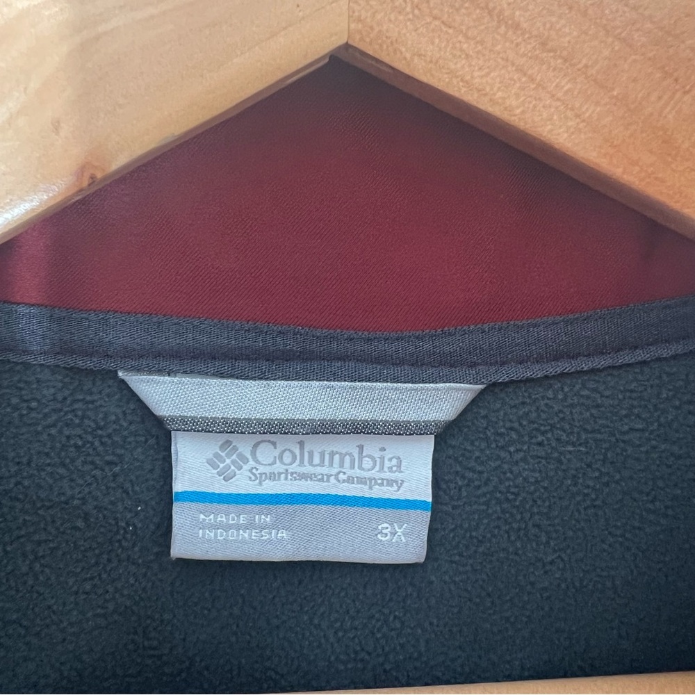 Columbia Maroon Midweight Fleece Lined Jacket Men’s Size 3X - Picture 5 of 10